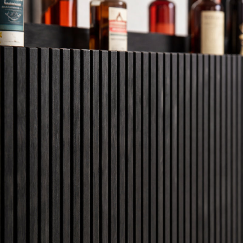 Barre arrière Prohibition Series - Noyer By RAM Game Room By RAM Game Room, Noir, noir, noir, noir