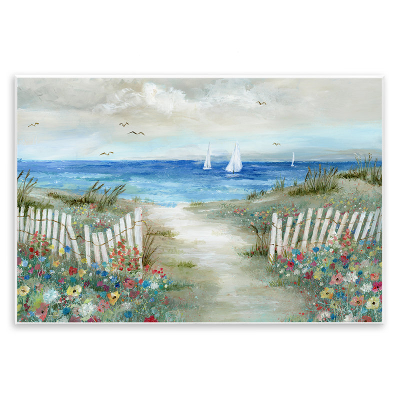 «Gorgeous Traditional Beach Scene» par Nan, H 13 po x l 19 po