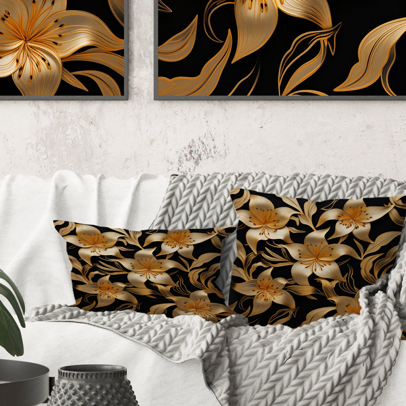 Coussin Golden Lily