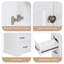 Meuble-lavabo simple 35,5 po, comptoir et éclaboussures en quartz blanc pur Edge, lavabos rectangulaires, 1 porte à fermeture douce, 8 tiroirs à queue d'aronde pleine extension