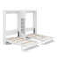 Deux lits escamotables doubles avec armoires et tablettes-2060721132