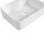 Lavabo de salle de bain rectangulaire en céramique