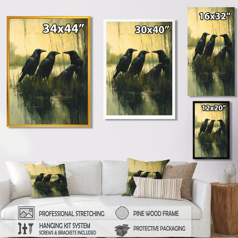 Lamberton - animaux, art mural, Noir, H 20 po x l 12 po, Reproduction encadrée d'une seule photo