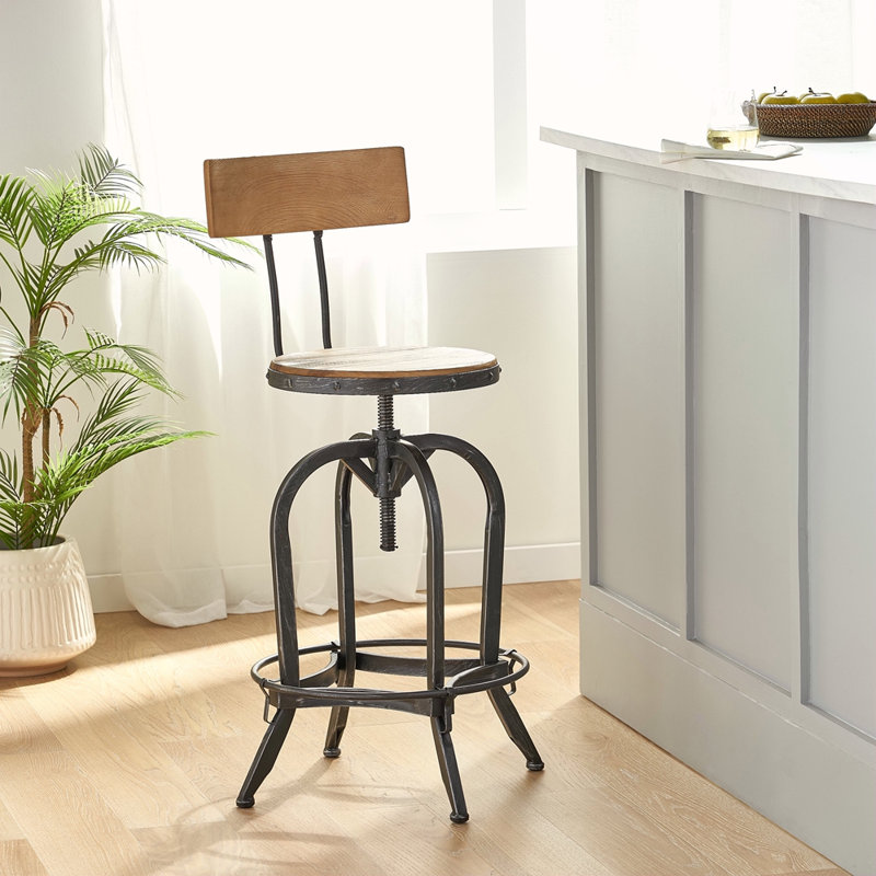 Tabourets de bar pivotants à hauteur réglable
