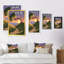 «Video Game Fantasy Tree Sunset Scenery», reproduction d'art sur toile-1147805070-1147805069