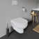 Duravit No.1 1.28 GPF (Water Efficient) Elongated Wall Mounted Toilet with High Efficiency Flush (Seat Not Included)