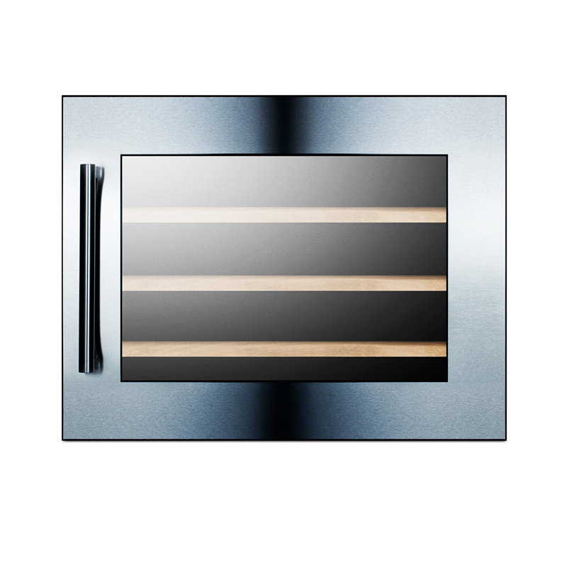 Elegant 28-Bottle Built-In Wine Refrigerator with Digital Controls and LED Lighting