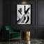 «Abstract Shapes 41», art mural sur toile bleue-690574152
