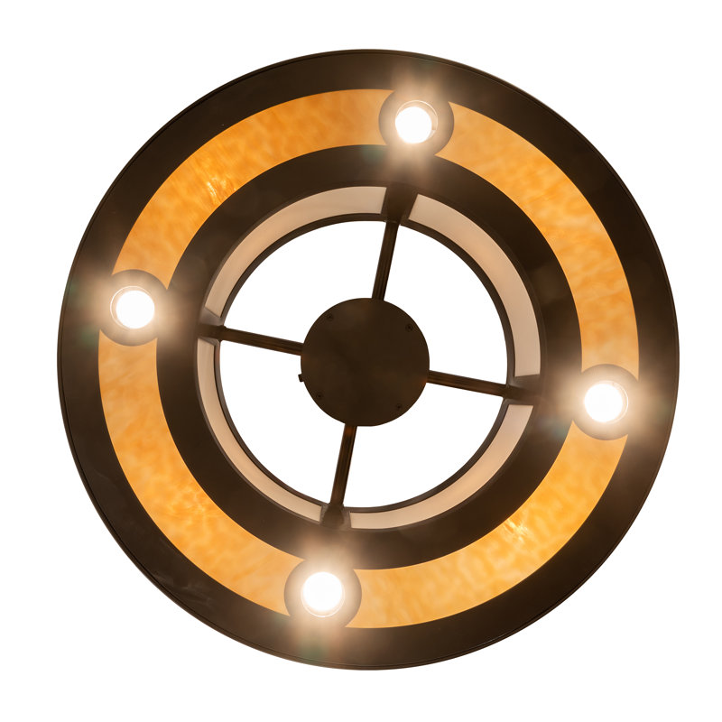 4 - Light Semi Flush Mount