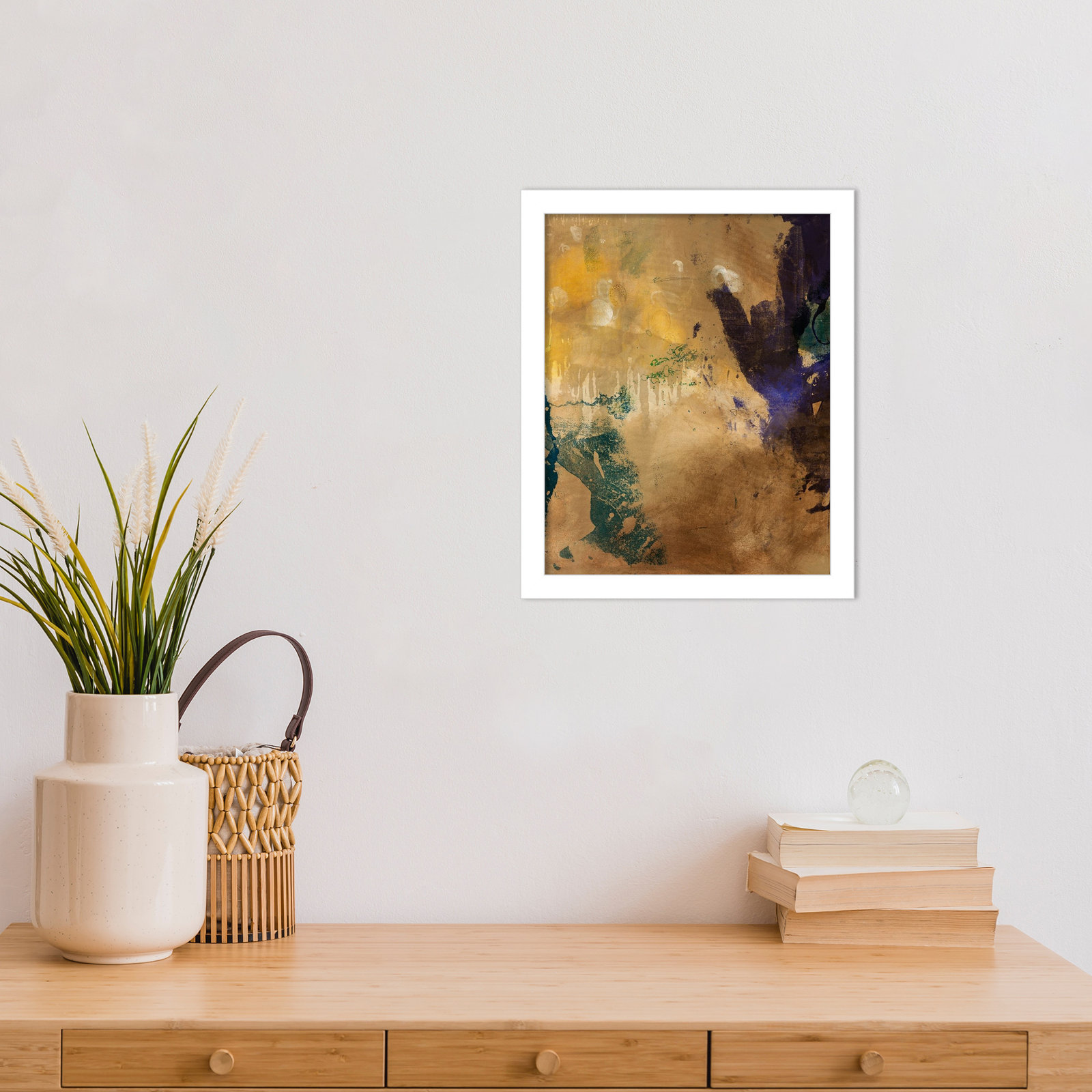 Flagler "Amber Haze No. 1" Print, 13" H x 11" W, White
