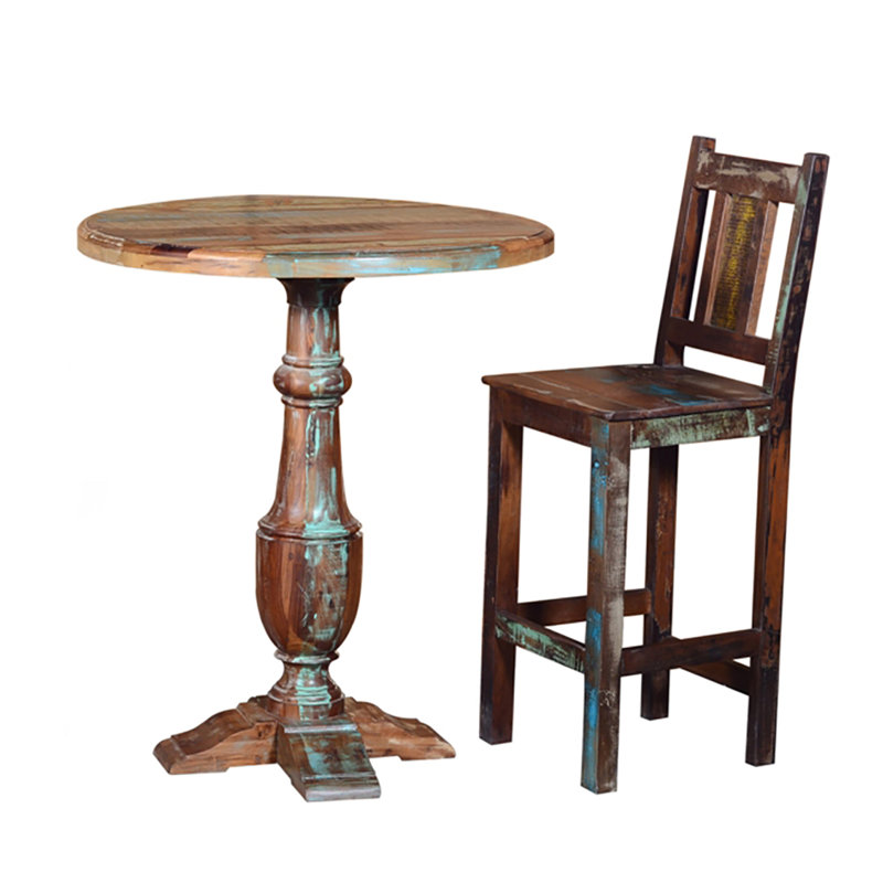 Edmead Solid Wood Counter Stool
