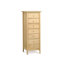 Commode à lingerie en bois massif 7 tiroirs 24 po Sarah