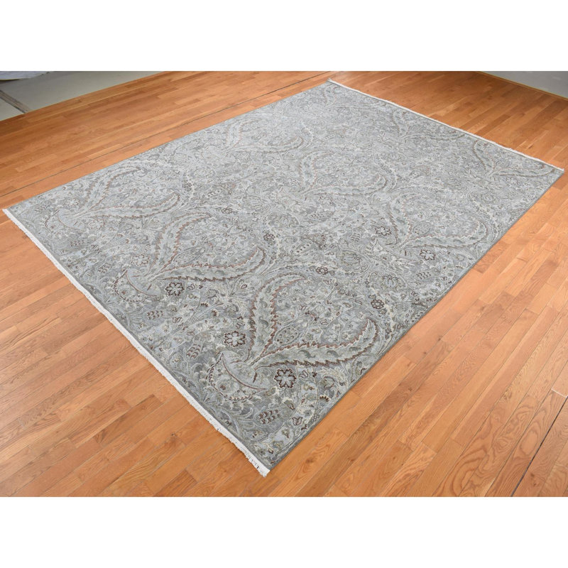 Tapis unique gris 9 pi x 12 pi 2 po Chrysalis