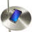 Olamon 58'' Nickel Tray Table Floor Lamp with USB