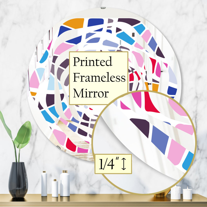 Miroir mural Whirl, H 31,5 po x l po