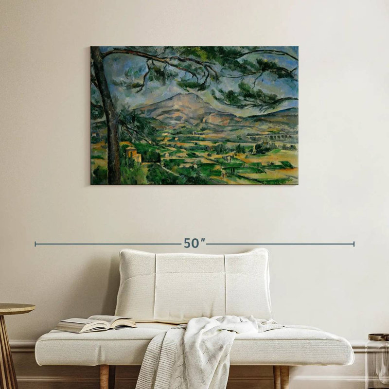 Alvord Montagne Sainte-Victoire avec grand pin, H 26 po x l 39 po