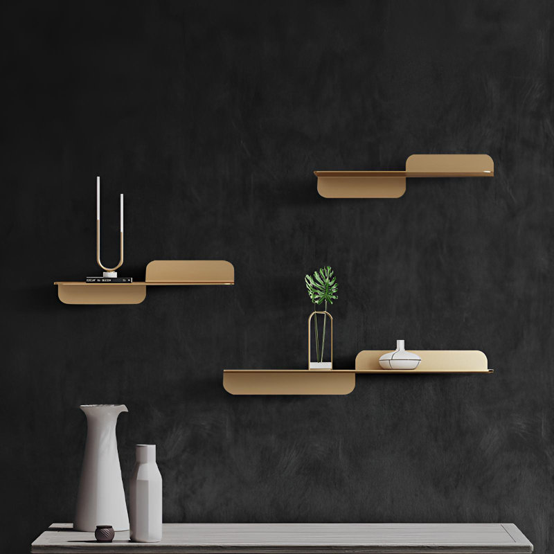 Italian Luxury Wall-Mounted Shelf, 5.9" H x 23.62" W x 6.29" D