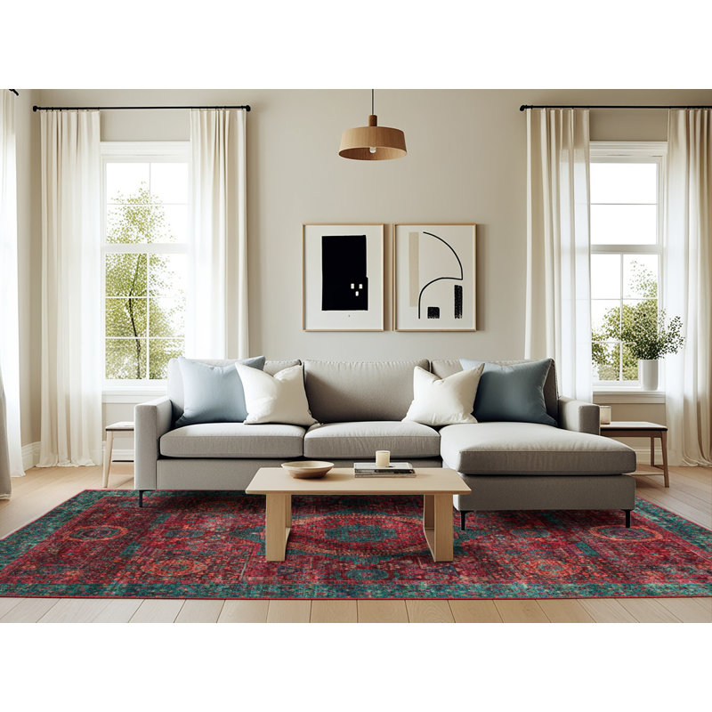 Abstract Indoor Rug, Rectangle 6' x 9'