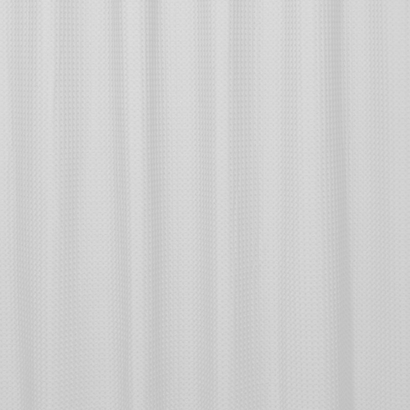 Rideau de douche simple couleur unie, Blanc