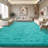 Solid Rug Soft Fluffy Blue Indoor Area Rug for Living Room Bedroom Nursery Kids Room-805677181-805677155