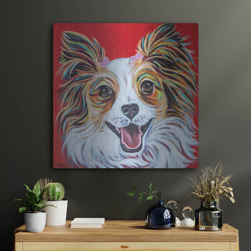 «Happy Papillon» par Carolee Vitaletti, H 24 po x l 24 po