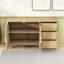 Buffet Wave-Wave avec tablettes réglables, 3 tiroirs, crochets et pieds centraux supplémentaires-462021469