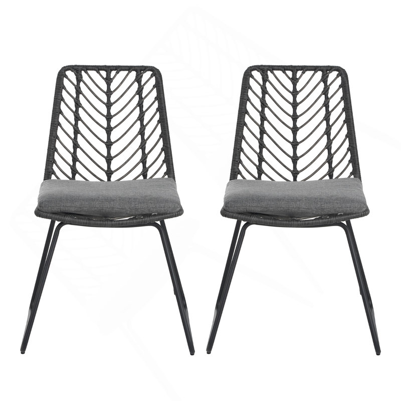 DEJA CHAIR, 2PCS avec 2 coussins, gris