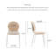 Chaise de salle à manger moderne et simple