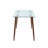 Burks Glass Top Metal Base Dining Table