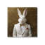 «Trinx White Rabbit in suit» par Roozbeh, reproduction d'art sur toile tendue-2022401292