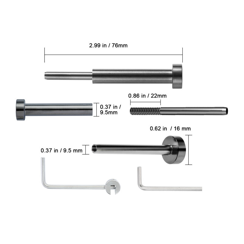 Invisible Kit de garde-corps en acier inoxydable