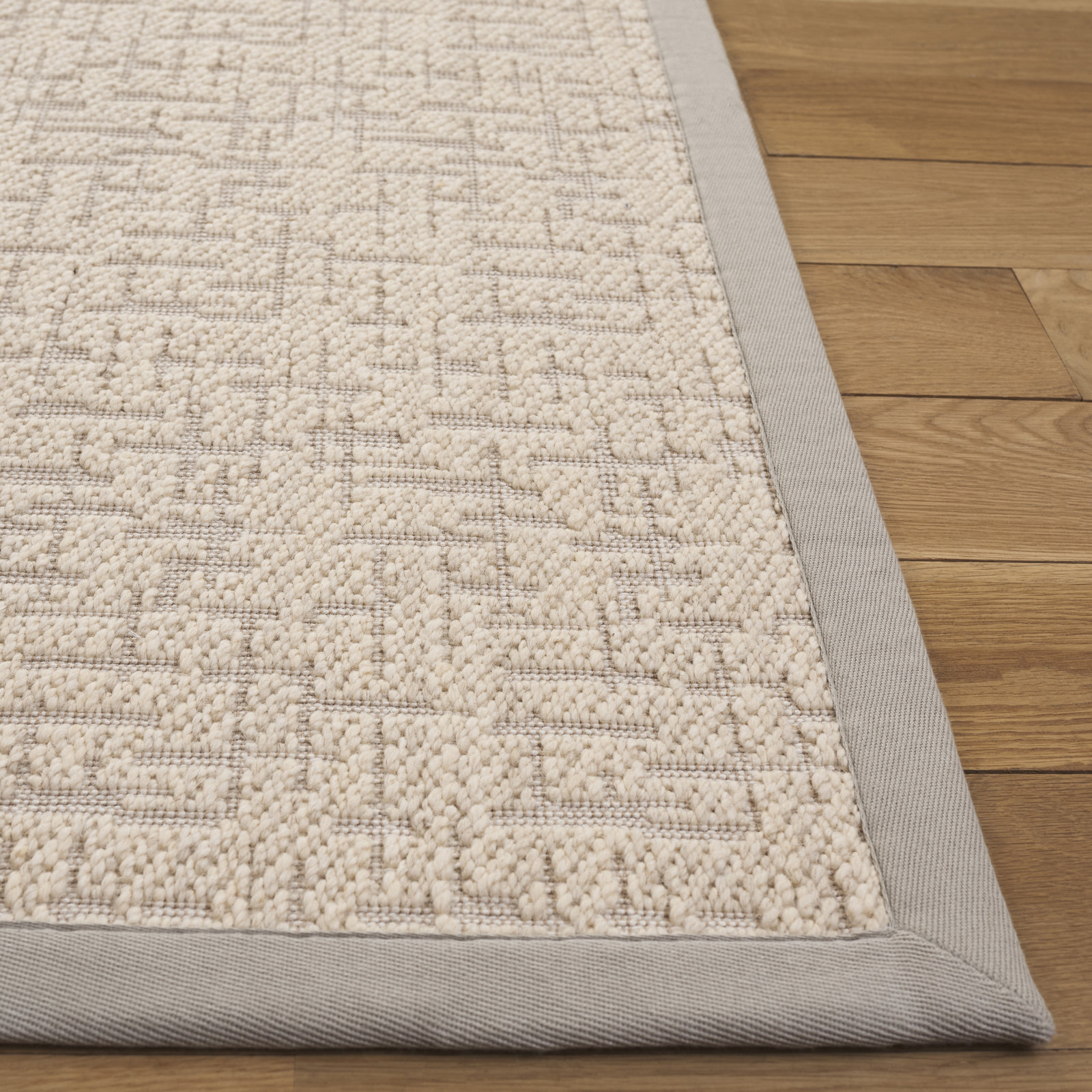Boucle Flatweave Wool Jute Rug, Rectangle 8' x 10'