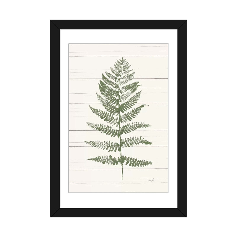 « palm print ii », reproduction d’impression sur toile, H 32 po x l 24 po x P 1 po, Papier d'art encadré noir, Blanc