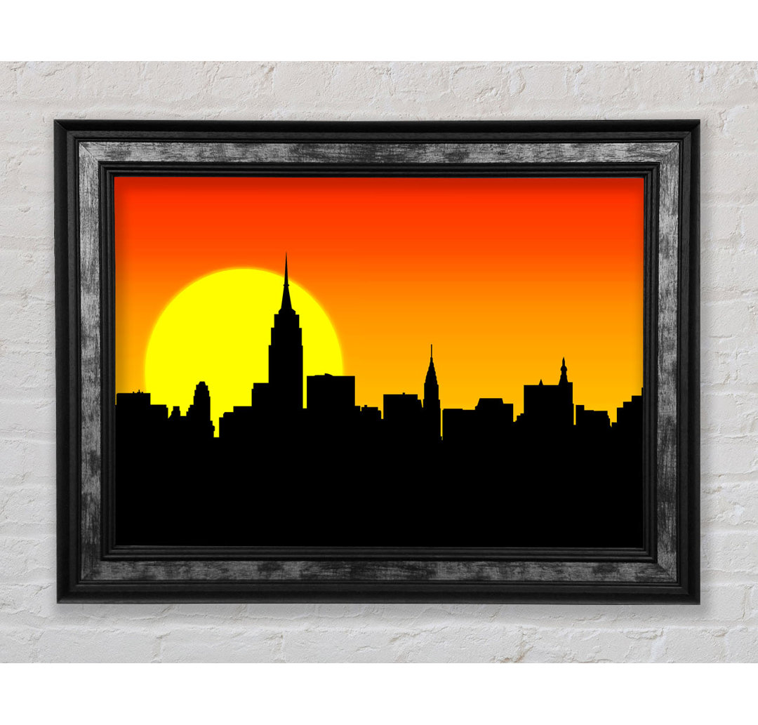 Sonnenaufgang New York City - Einzelner Bilderrahmen Kunstdrucke