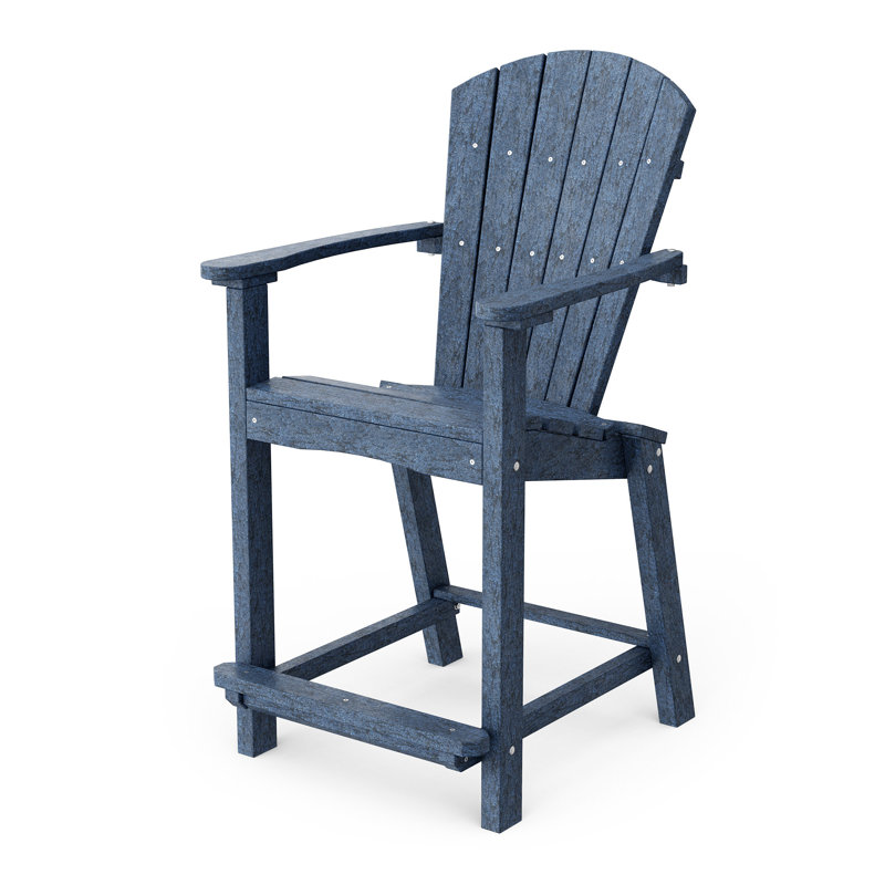 Chaise de comptoir classique de 26 po de hauteur, Bleu patriote
