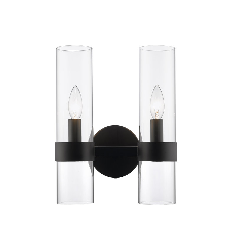 Jaimi-Lee Iron Candle Wall Light, Matte Black