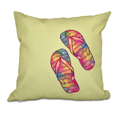 Coussin Rainbow Flip Flops