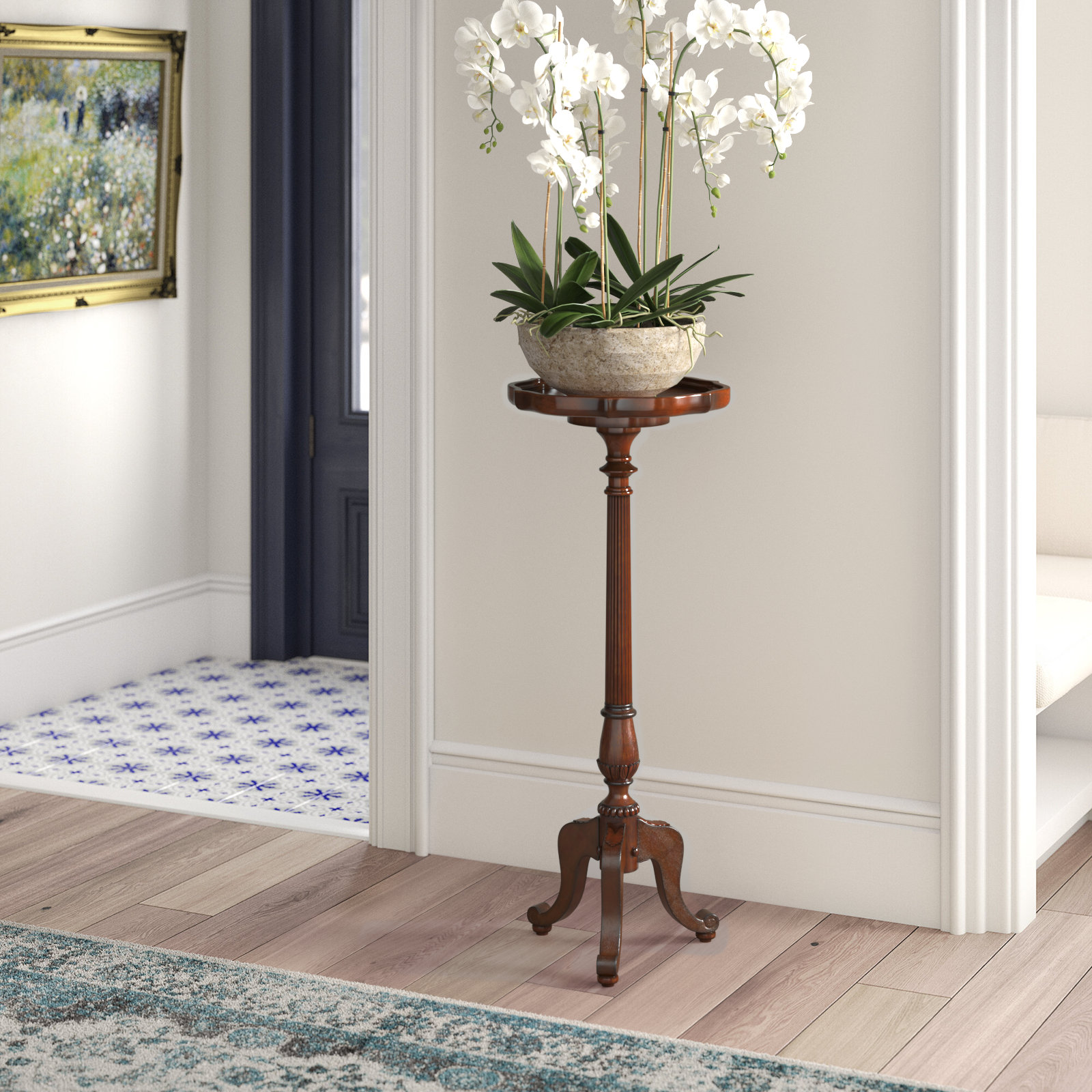 Lark Manor™ Crinole Round Pedestal Plant Stand & Reviews | Wayfair