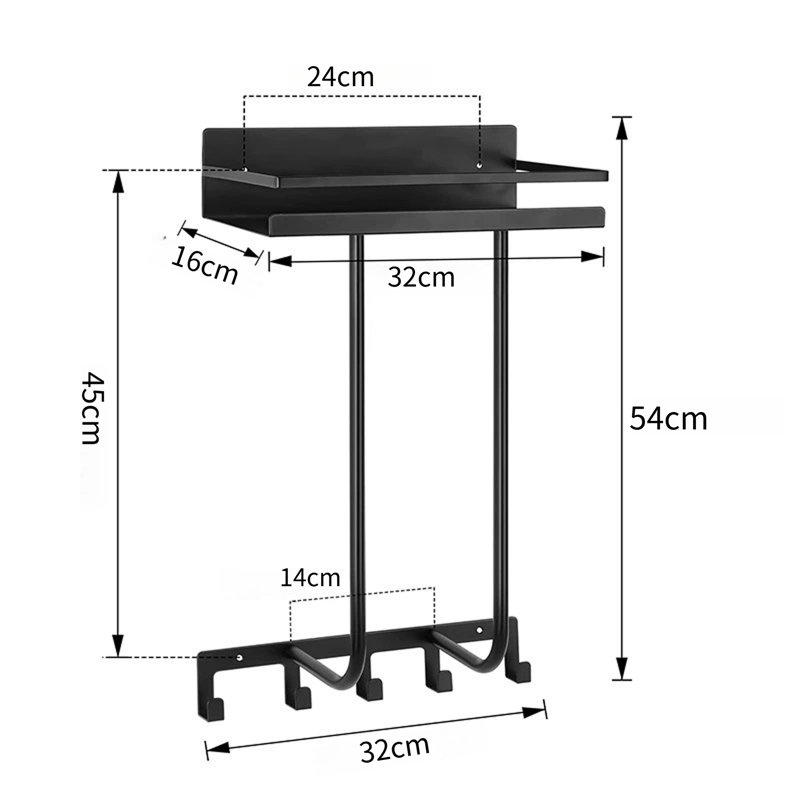 Wall Mounted Required Towel Rack