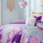 Ensemble d'édredon à imprimé teinture sur nœuds double / grand avec coussin décoratif-136169941-136169946