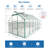6X12 FT Polycarbonate Greenhouse Raised Base And Anchor Aluminum Heavy Duty Walk-In Greenhouses For Outdoor Backyard In All Season-125113358-125113359
