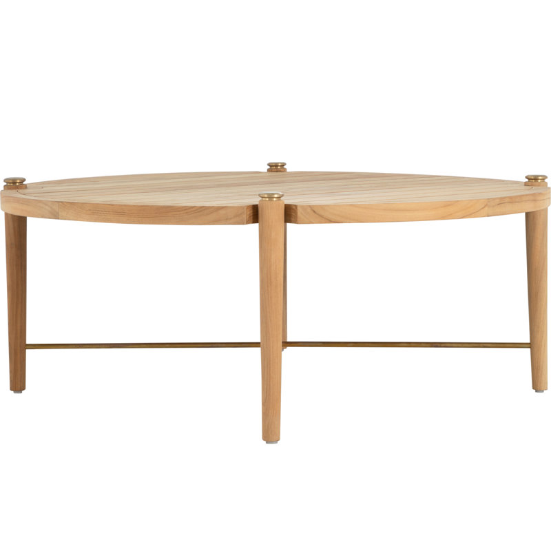 Pacifica Outdoor Round Teak Coffee Table