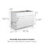 Armoire de cuisine avec base d'évier de style shaker non assemblé Brookings par Design House, blanc-1272543411