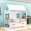 Lit simple en bois avec lit gigogne-1756210722