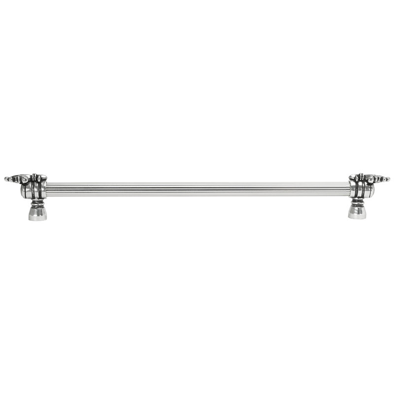 Charlemagne 18 inch center to center appliance handle; 5/8 inch reeded bar in finish Chalice