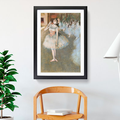 Performing Ballet Ballerina Dancers by Edgar Degas - Framed Print