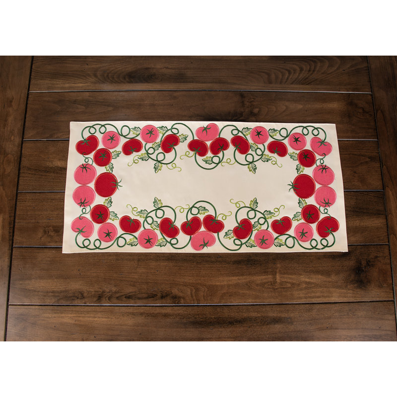 Drexal Tomato Table Runner (14"x27"), 34" x 15"
