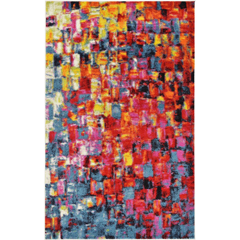 Tanguay Abstract Indoor Rug, Rectangle 5' x 8'