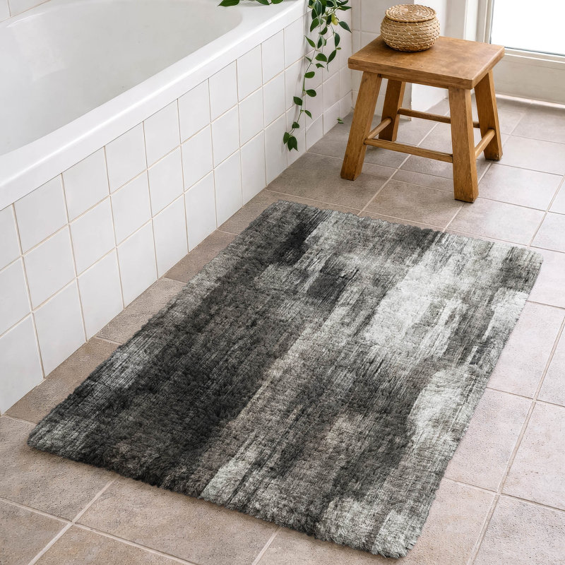 Premium Machine Washable Dream Shag ADS567 Casual Rug, 1'8" x 2'6", Gray