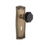 Prairie Plate with Decorative Keyhole and Waldorf Black Door Knob